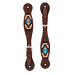 Turquoise Cross Aztec Spur Straps