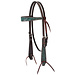 Turquoise Cross Turquoise Flower Browband Headstall