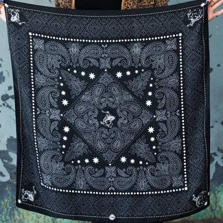 Fringe Scarves Banditos Black