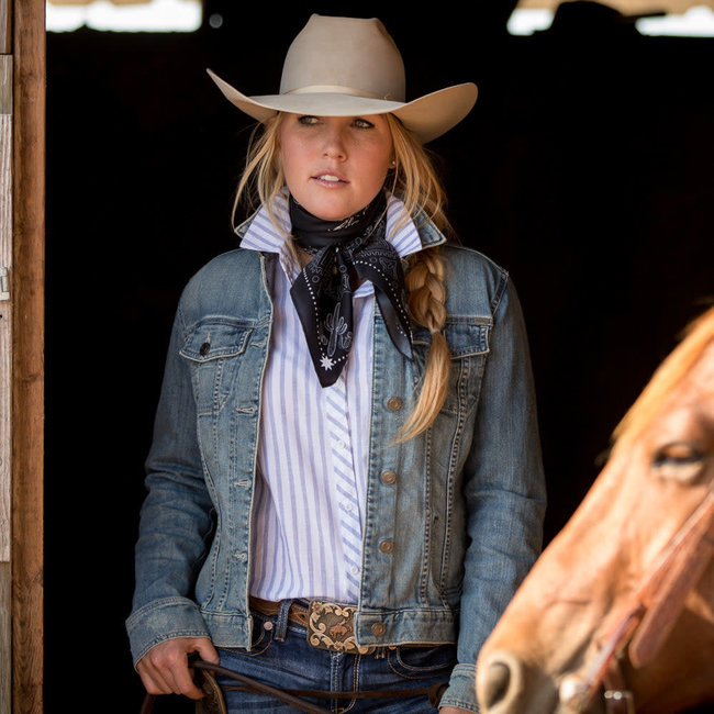 Fringe Scarves Banditos Black