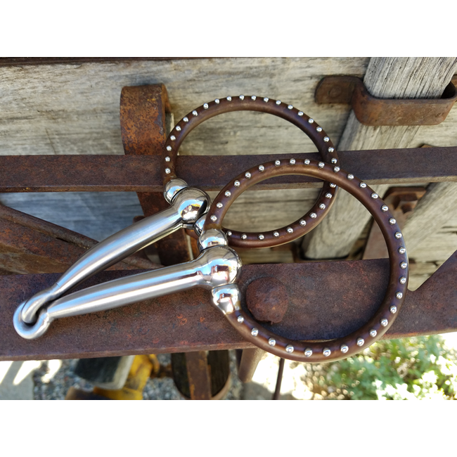 Tom Balding Brown Ballhinge Ring Snaffle