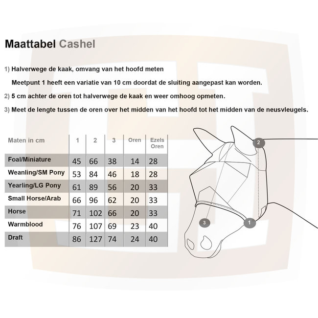 Cashel Fliegenmaske Nose Ears