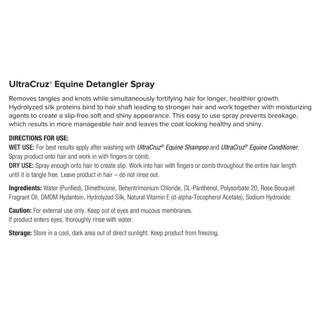 UltraCruz Equine Detangler Spray