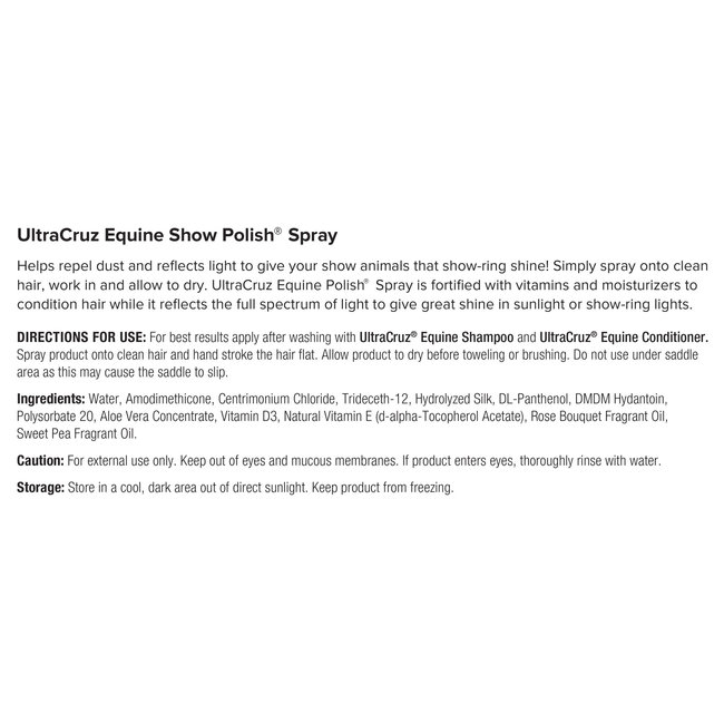 UltraCruz Equine Show Polish® Spray