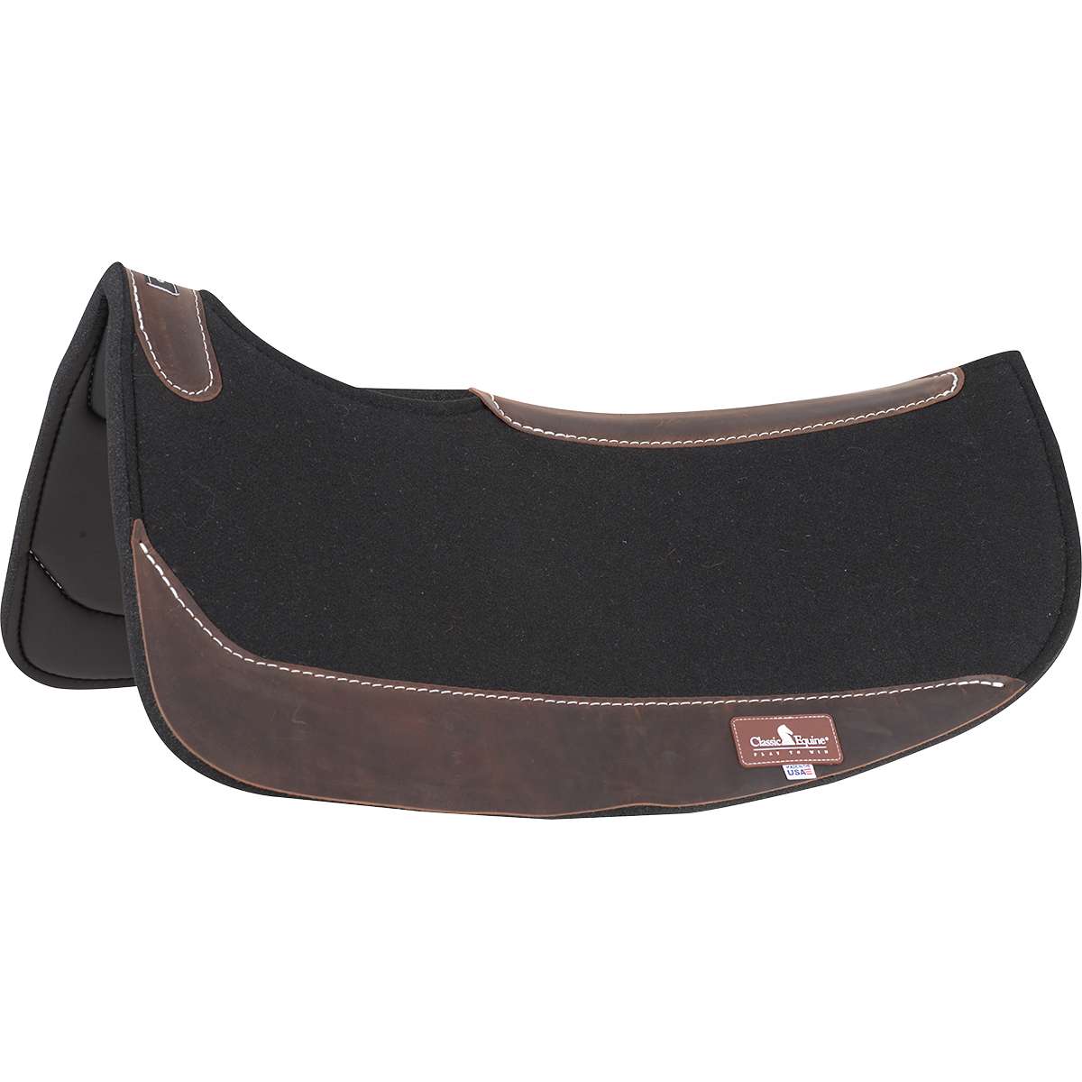 CLASSIC CONTOUR BARREL PAD BLK EUROHORSE western riding supplies