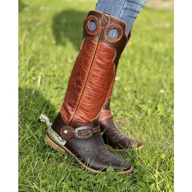 Weaver Leather Floral Sporen met 6 point rowel