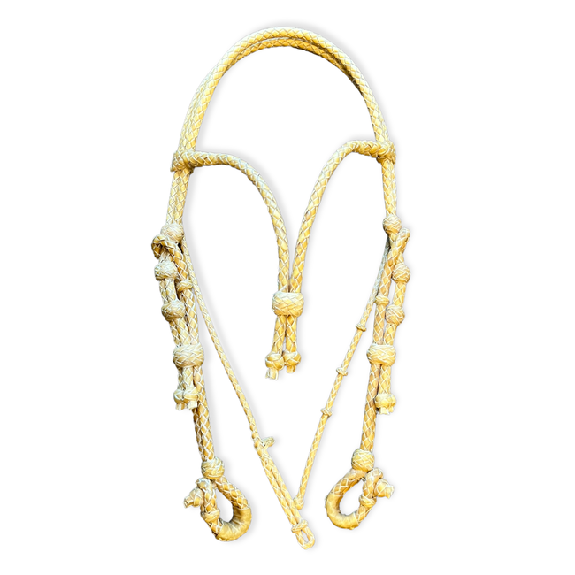 Handmade Rawhide Browband Headstall