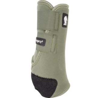 Classic Equine Legacy Boots Front Solid Olive Large