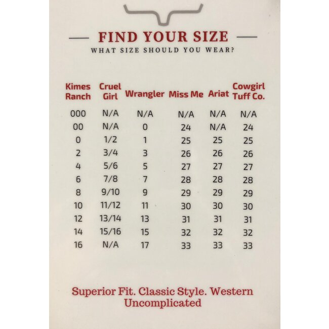 Kimes Ranch Sarah-Jeans Blue 34L