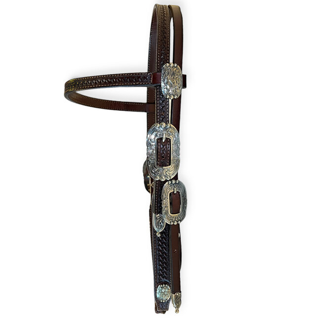 Show Headstall Oval Antique Mantalillo Bubble