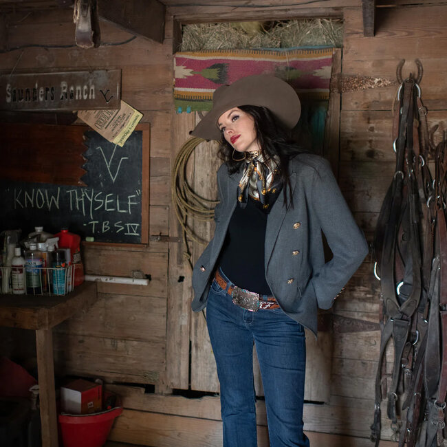 Fringe Scarves Wild Rag Saddle Up Taupe