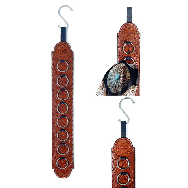 Fringe Scarves Leather Scarf Hanger
