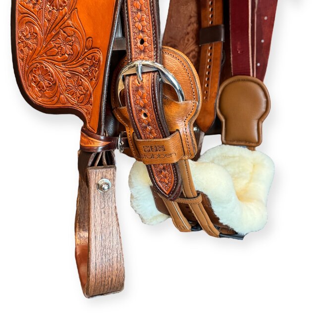 Stübben Equi-Soft western cinch with Vachette leather