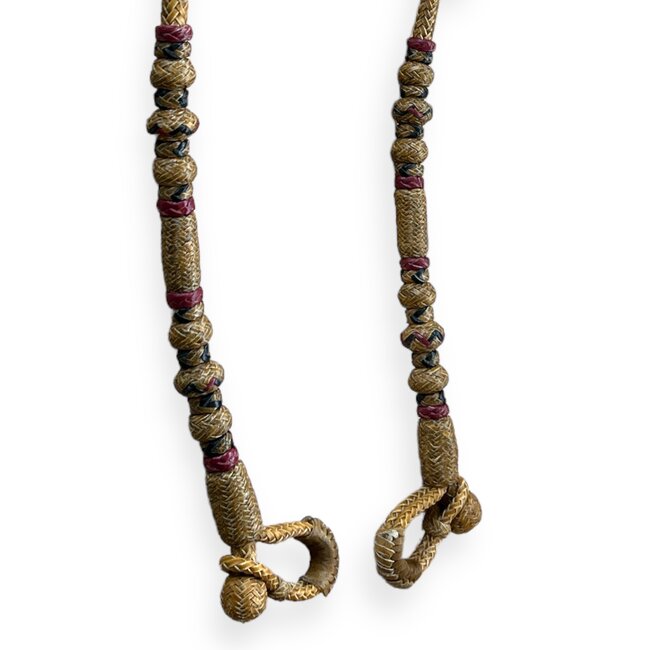 Handmade Rawhide One ear Headstall red black