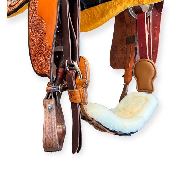 Stübben Equi-Soft western cinch with wool