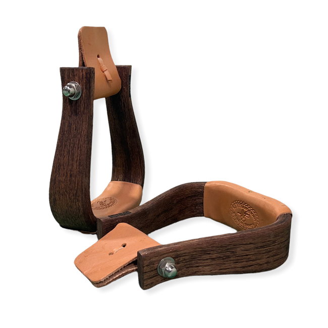 2'' Chisholms Mahogany Dark Stijgbeugels