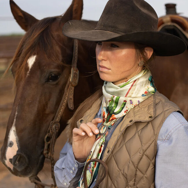 Fringe Scarves Wild Rag Jewelled Jackalope