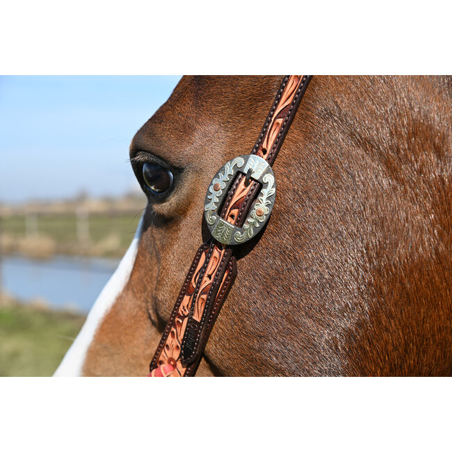 Cashel Two-Tone Slip Ear Headstall