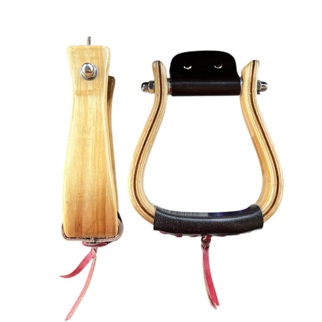 Houten western stijgbeugels