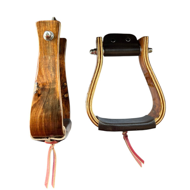 Houten western stijgbeugels