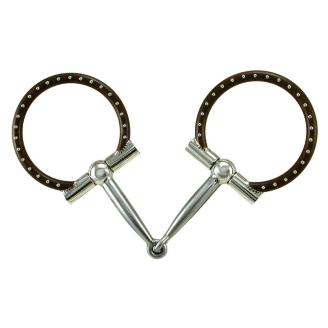 Tom Balding Brown Ballhinge D-Ring Snaffle