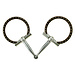Tom Balding Brown Ballhinge D-Ring Snaffle