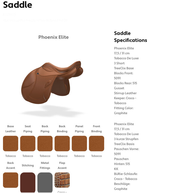 Stübben Hunter saddle Phoenix Elite