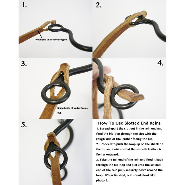 Berlin custom leather Slit teugels