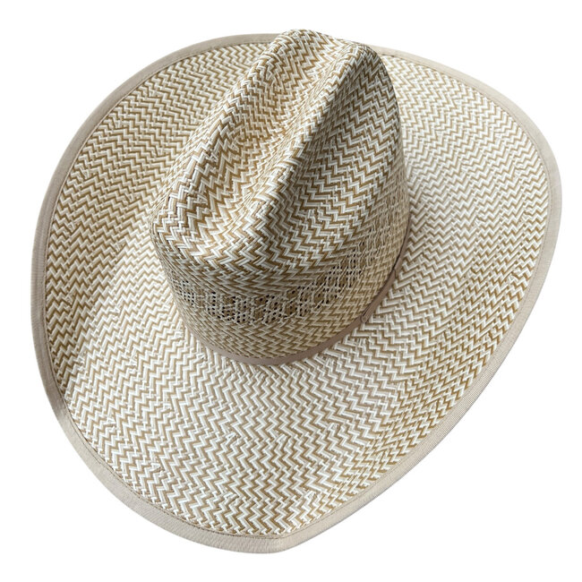 Biggar Zig Zag Three Tone Straw Hat