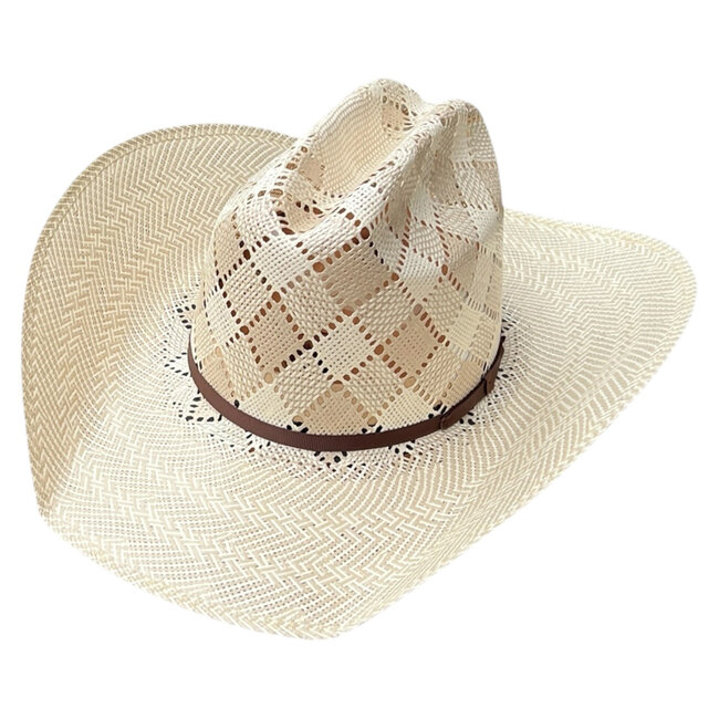 Biggar Patchwork Checkered Straw Hat