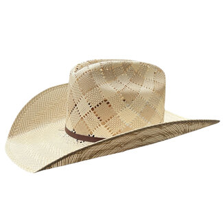 Biggar Patchwork Checkered Straw Hat