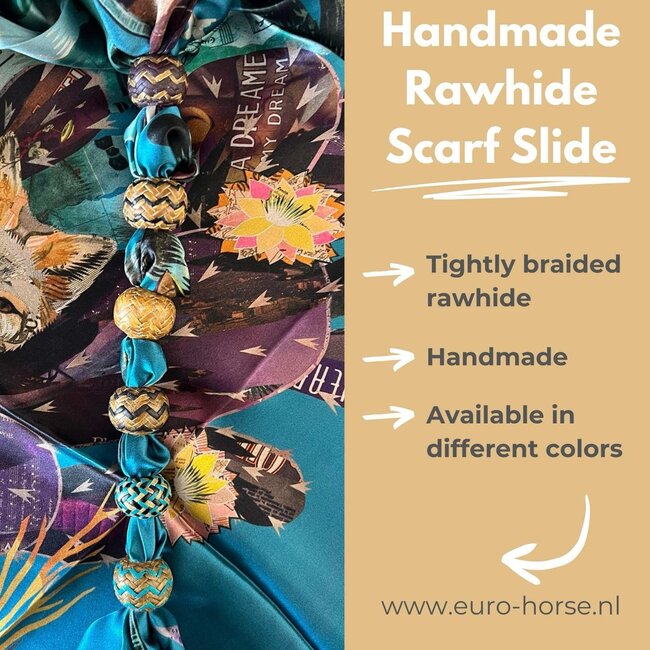 Handmade Rawhide Scarf Slide
