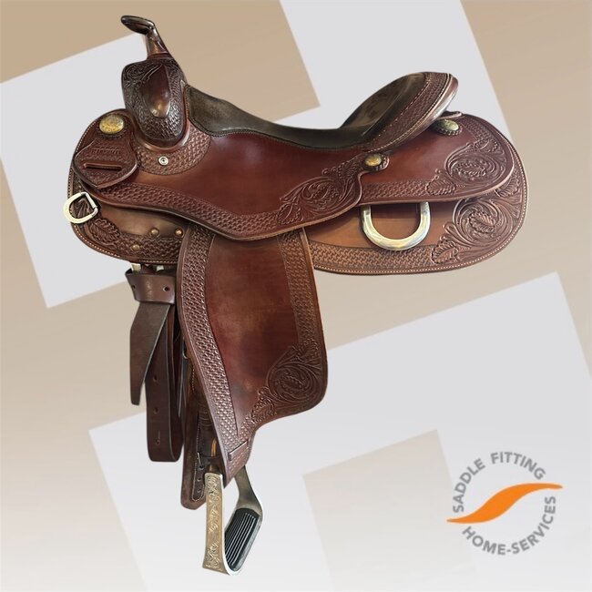 Ranchman #Ranchman butterfly flower tooling NQ, 16.5, 210000014628