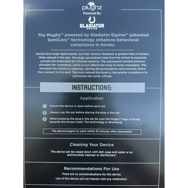 Gladiator Equine Plughz® oordoppen voor je paard