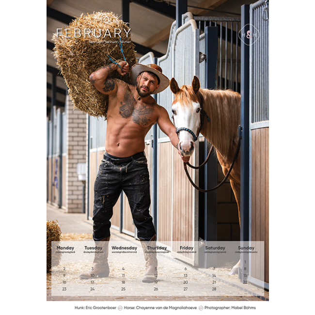 Horse and Hunk Calendar 2026