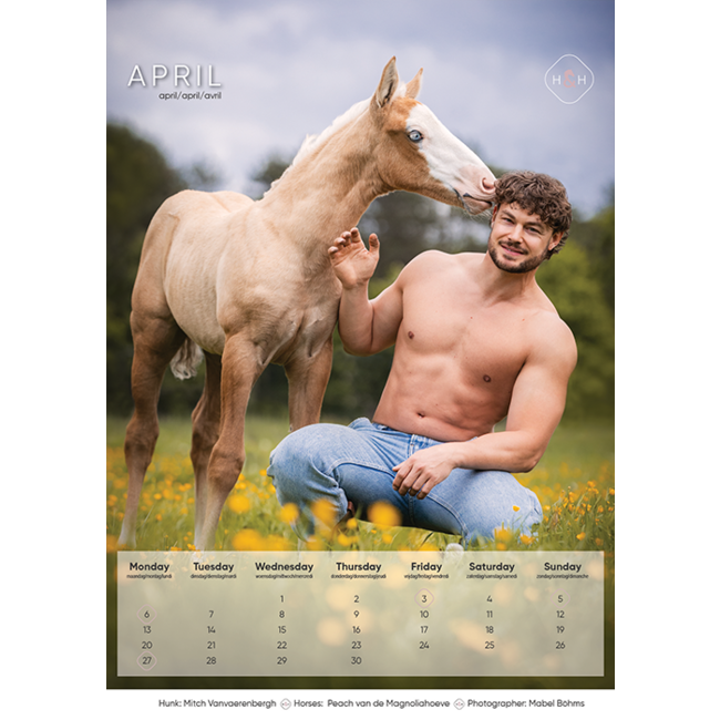 Horse and Hunk Calendar 2026
