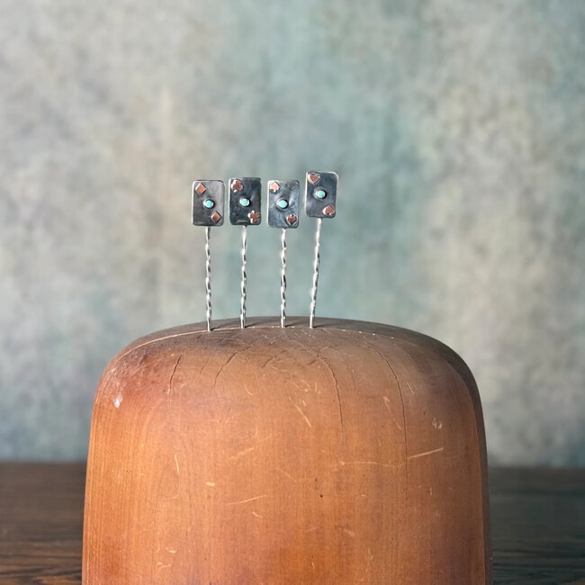 Greeley Hat Metal Tooth Pick Playing Cards