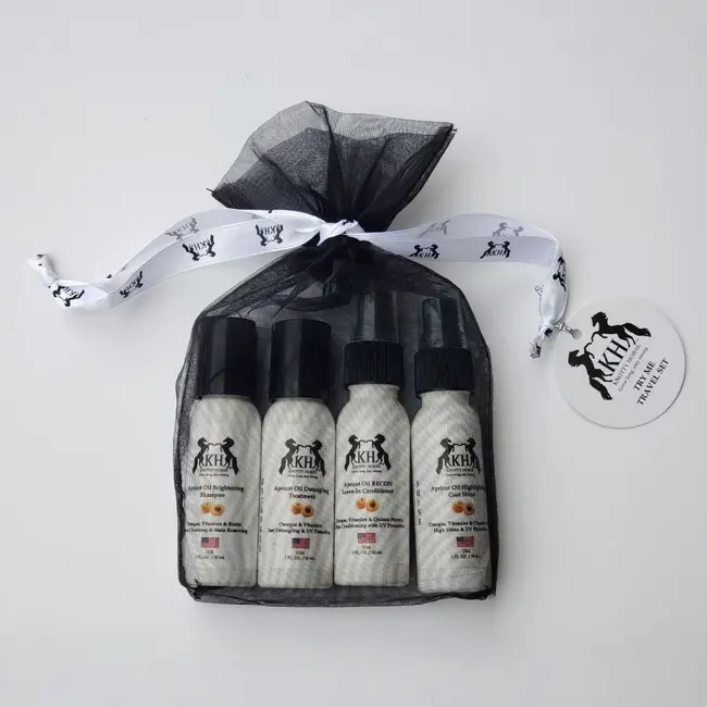 Knotty Horse Apricot oil travel set
