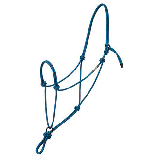 Silvertip Transition Rope Halter w Sliding Ring Blue/Black Large