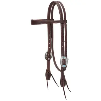 Weaver Leather Working Tack Feather Browband Hoofdstel Weaver Leather Working Tack Feather Browband Hoofdstel