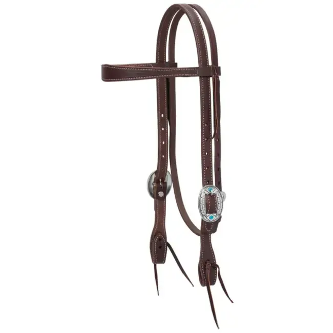 Weaver Leather Working Tack Feather Browband Hoofdstel