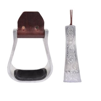 Martin Saddlery Engraved Aluminum Stirrup