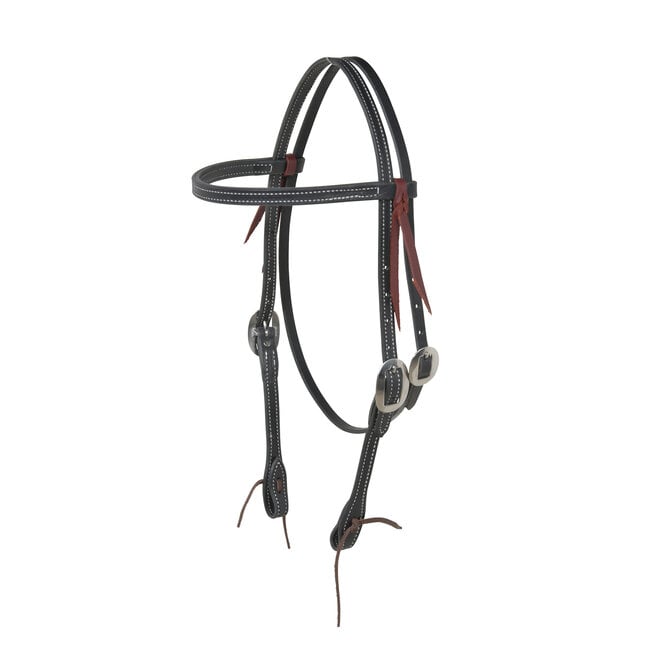 Berlin custom leather Black Futurity Headstall