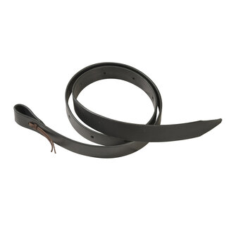 Berlin custom leather Black saddle Tie Strap