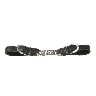 Berlin custom leather Black Twisted Chain Curb