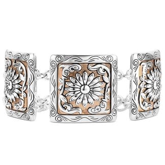 Montana Silversmiths Ranch House Floral Bracelet