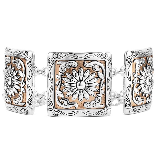 Montana Silversmiths Ranch House Floral Armband