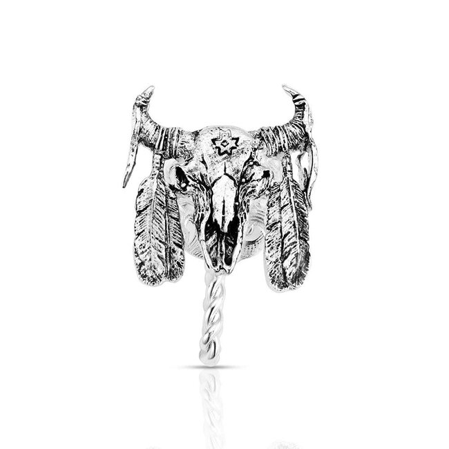 Montana Silversmiths Buffalo Skull Hat Clip