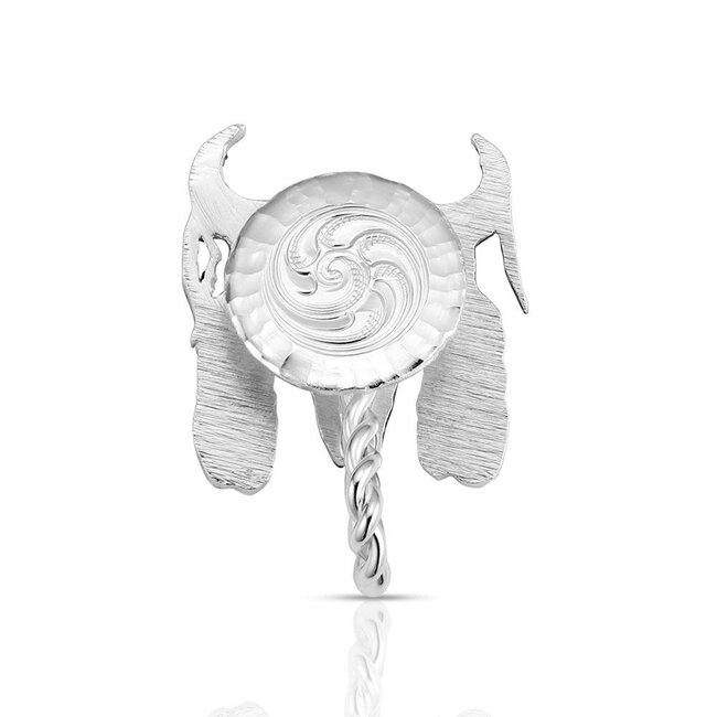 Montana Silversmiths Buffalo Skull Hat Clip