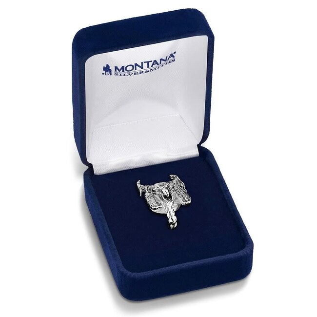 Montana Silversmiths Buffalo Skull Hat Clip